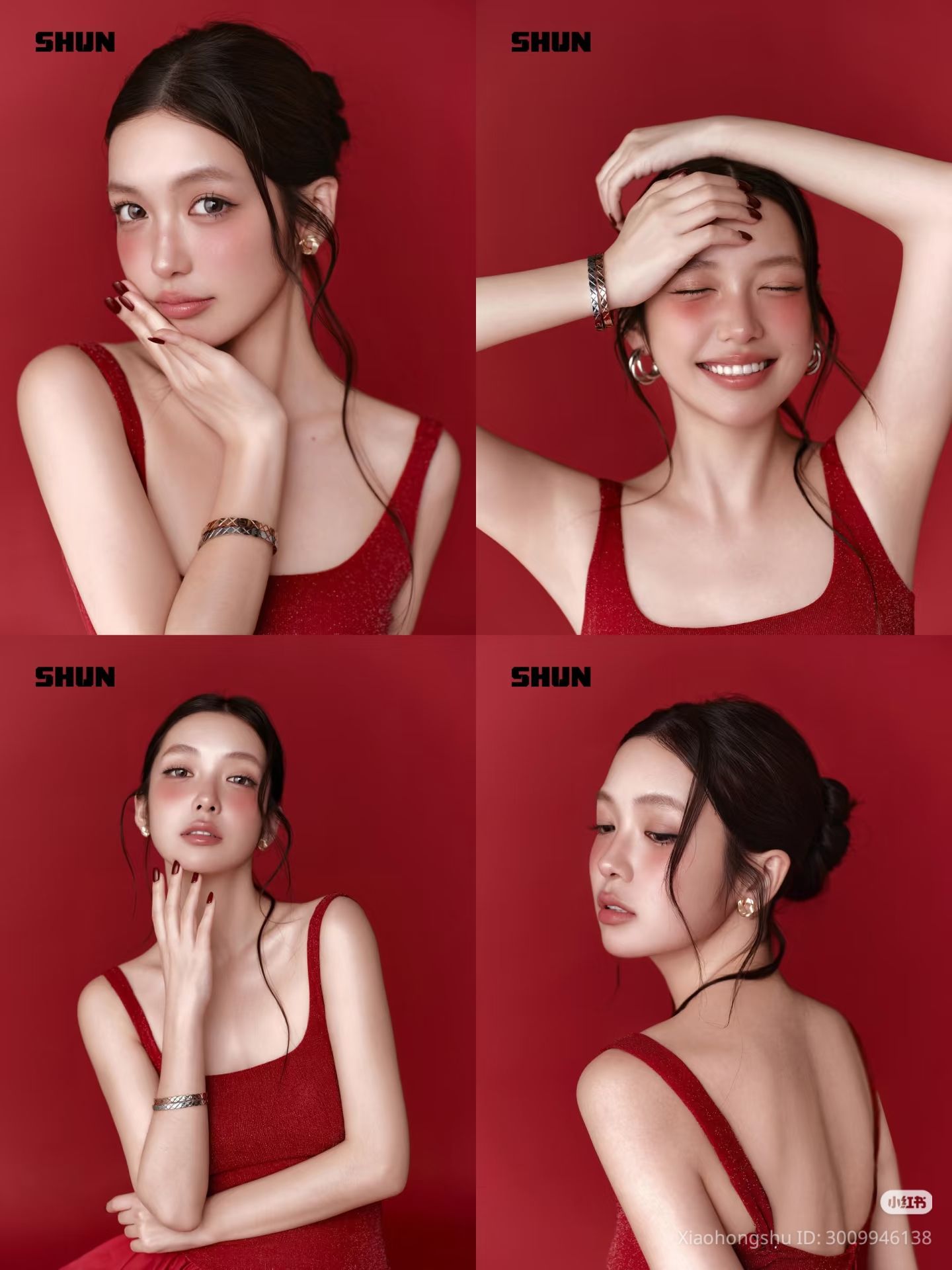 007 - Trang phục đỏ và phụ kiện mũ beret