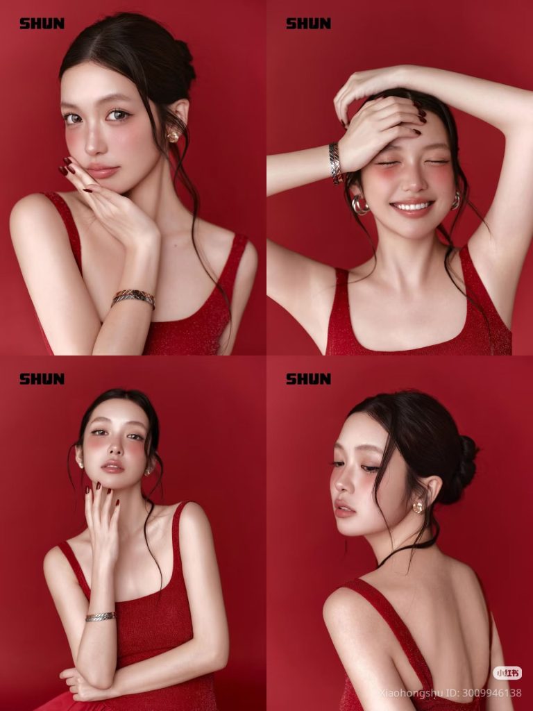007 - Trang phục đỏ và phụ kiện mũ beret